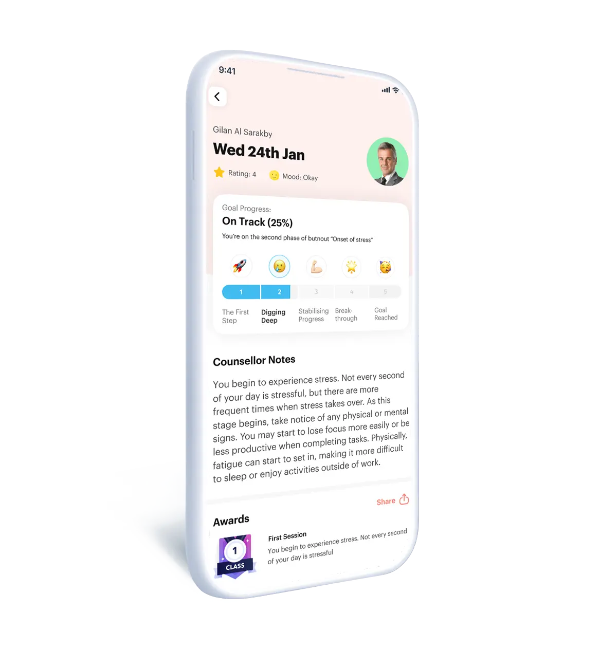 Meet Aila - Takalam App Interface showing AI companion